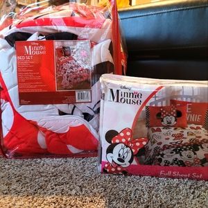Minnie mouse kids comforter and sheets